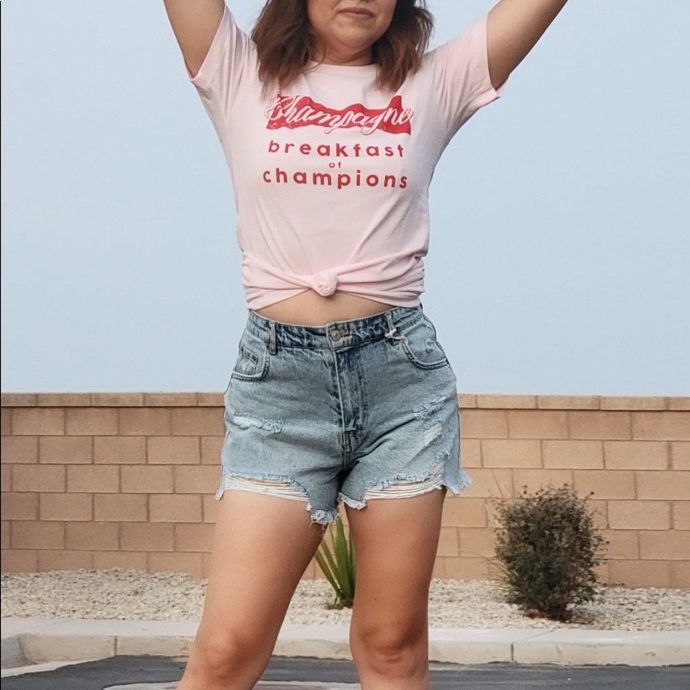 Champagne for breakfast tee